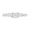 Thumbnail Image 6 of 0.45 CT. T.W. Diamond Three Stone Engagement Ring in 10K White Gold