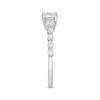 0.95 CT. T.W. Princess-Cut Diamond Three Stone Engagement Ring in 10K White Gold