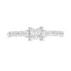 0.95 CT. T.W. Princess-Cut Diamond Three Stone Engagement Ring in 10K White Gold