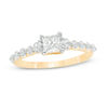 Thumbnail Image 0 of 0.95 CT. T.W. Princess-Cut Diamond Three Stone Engagement Ring in 10K Gold