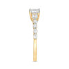 Thumbnail Image 3 of 0.95 CT. T.W. Princess-Cut Diamond Three Stone Engagement Ring in 10K Gold