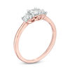 Thumbnail Image 2 of 0.45 CT. T.W. Diamond Three Stone Engagement Ring in 10K Rose Gold