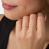 Thumbnail Image 2 of 0.23 CT. T.W. Diamond Alternating Heart Stackable Band in 10K Gold