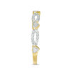 Thumbnail Image 3 of 0.23 CT. T.W. Diamond Alternating Heart Stackable Band in 10K Gold
