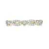 Thumbnail Image 5 of 0.23 CT. T.W. Diamond Alternating Heart Stackable Band in 10K Gold