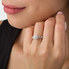 Thumbnail Image 2 of 0.37 CT. T.W. Diamond Double Frame Twist Ring in 10K White Gold
