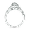 Thumbnail Image 4 of 0.37 CT. T.W. Diamond Double Frame Twist Ring in 10K White Gold