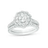 Thumbnail Image 1 of Peoples 100-Year Anniversary Limited Edition 1.50 CT. T.W. Certified Diamond Bridal Set in 14K Two-Tone Gold (I/I1)
