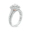 Thumbnail Image 2 of Peoples 100-Year Anniversary Limited Edition 1.50 CT. T.W. Certified Diamond Bridal Set in 14K Two-Tone Gold (I/I1)