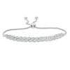 Thumbnail Image 0 of 0.37 CT. T.W. Diamond "S" Curve Bolo Bracelet in Sterling Silver - 9.5"