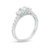 0.95 CT. T.W. Diamond Past Present Future® Engagement Ring in 10K White Gold