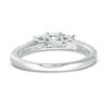 Thumbnail Image 3 of 0.95 CT. T.W. Diamond Past Present Future® Engagement Ring in 10K White Gold
