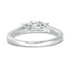 0.95 CT. T.W. Diamond Past Present Future® Engagement Ring in 10K White Gold