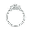 0.95 CT. T.W. Diamond Past Present Future® Engagement Ring in 10K White Gold