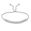 Thumbnail Image 0 of 0.23 CT. T.W. Diamond "S" Curve Bolo Bracelet in Sterling Silver - 9.5"