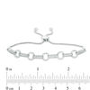 Thumbnail Image 1 of 0.29 CT. T.W. Diamond Circle Link Bolo Bracelet in Sterling Silver - 9.5"