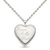 Thumbnail Image 0 of "Forever In My Heart" Heart Locket in Sterling Silver