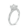 Thumbnail Image 1 of 1.25 CT. T.W. Certified Canadian Princess-Cut Diamond Frame Engagement Ring in 14K White Gold (I/I2)