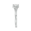 1.25 CT. T.W. Certified Canadian Princess-Cut Diamond Frame Engagement Ring in 14K White Gold (I/I2)