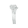 Thumbnail Image 4 of 0.37 CT. T.W. Marquise Diamond Frame Tri-Sides Bridal Set in 10K White Gold