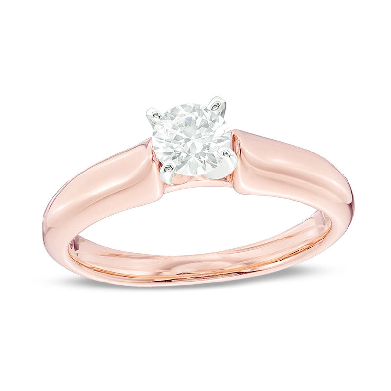 1.00 CT. Certified Canadian Diamond Solitaire Engagement Ring in 14K Rose Gold (I/I1)|Peoples Jewellers
