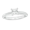 Thumbnail Image 0 of 0.30 CT. Certified Princess-Cut Diamond Solitaire Engagement Ring in 14K White Gold (J/I1)