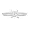 Thumbnail Image 3 of 0.30 CT. Certified Princess-Cut Diamond Solitaire Engagement Ring in 14K White Gold (J/I1)