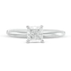 Thumbnail Image 3 of 0.50 CT. Certified Princess-Cut Diamond Solitaire Engagement Ring in 14K White Gold (J/I1)