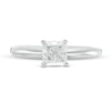 Thumbnail Image 4 of 0.50 CT. Certified Princess-Cut Diamond Solitaire Engagement Ring in 14K White Gold (J/I1)