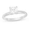 Thumbnail Image 0 of 1.00 CT. Certified Princess-Cut Diamond Solitaire Engagement Ring in 14K White Gold (J/I1)
