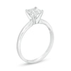Thumbnail Image 2 of 1.00 CT. Certified Princess-Cut Diamond Solitaire Engagement Ring in 14K White Gold (J/I1)
