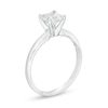1.00 CT. Certified Princess-Cut Diamond Solitaire Engagement Ring in 14K White Gold (J/I1)