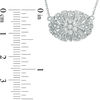 Thumbnail Image 2 of 0.145 CT. T.W. Composite Diamond Filigree Vintage-Style Necklace in Sterling Silver