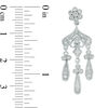 Thumbnail Image 3 of 0.18 CT. T.W. Diamond Vintage-Style Chandelier Drop Earrings in Sterling Silver