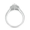 Thumbnail Image 5 of 1.00 CT. T.W. Pear-Shaped Diamond Scallop Frame Bridal Set in 14K White Gold