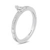 Thumbnail Image 2 of Enchanted Disney Cinderella 0.085 CT. T.W. Diamond Carriage Ring in Sterling Silver