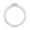 Thumbnail Image 3 of Enchanted Disney Cinderella 0.085 CT. T.W. Diamond Carriage Ring in Sterling Silver