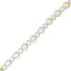 Thumbnail Image 1 of 3.00 CT. T.W. Diamond Alternating Tennis Bracelet in 10K Gold