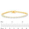 Thumbnail Image 4 of 3.00 CT. T.W. Diamond Alternating Tennis Bracelet in 10K Gold