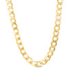 Thumbnail Image 1 of Men's 7.0mm Light Curb Chain Necklace in 14K Gold - 28"