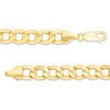 Thumbnail Image 2 of Men's 7.0mm Light Curb Chain Necklace in 14K Gold - 28"