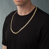Thumbnail Image 3 of Men's 7.0mm Light Curb Chain Necklace in 14K Gold - 28"