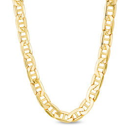 Men's 8.0mm Mariner Link Chain Necklace in 10K Gold - 22&quot;
