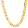 Thumbnail Image 0 of Men's 7.4mm Cuban Curb Chain Necklace in Hollow 10K Gold - 22"