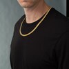 Thumbnail Image 3 of Men's 7.4mm Cuban Curb Chain Necklace in Hollow 10K Gold - 22"
