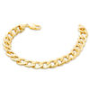 Thumbnail Image 3 of Men's 11.3mm Curb Chain Bracelet in 10K Gold - 9"