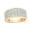 Thumbnail Image 0 of 1.00 CT. T.W. Diamond Multi-Row Band in 10K Gold