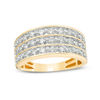Thumbnail Image 1 of 1.00 CT. T.W. Diamond Multi-Row Band in 10K Gold