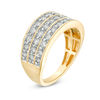 Thumbnail Image 3 of 1.00 CT. T.W. Diamond Multi-Row Band in 10K Gold