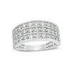 Thumbnail Image 1 of 1.00 CT. T.W. Diamond Multi-Row Band in 10K White Gold